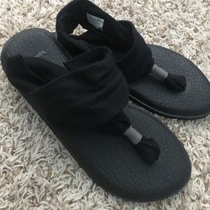 Black Sanuk Sandals